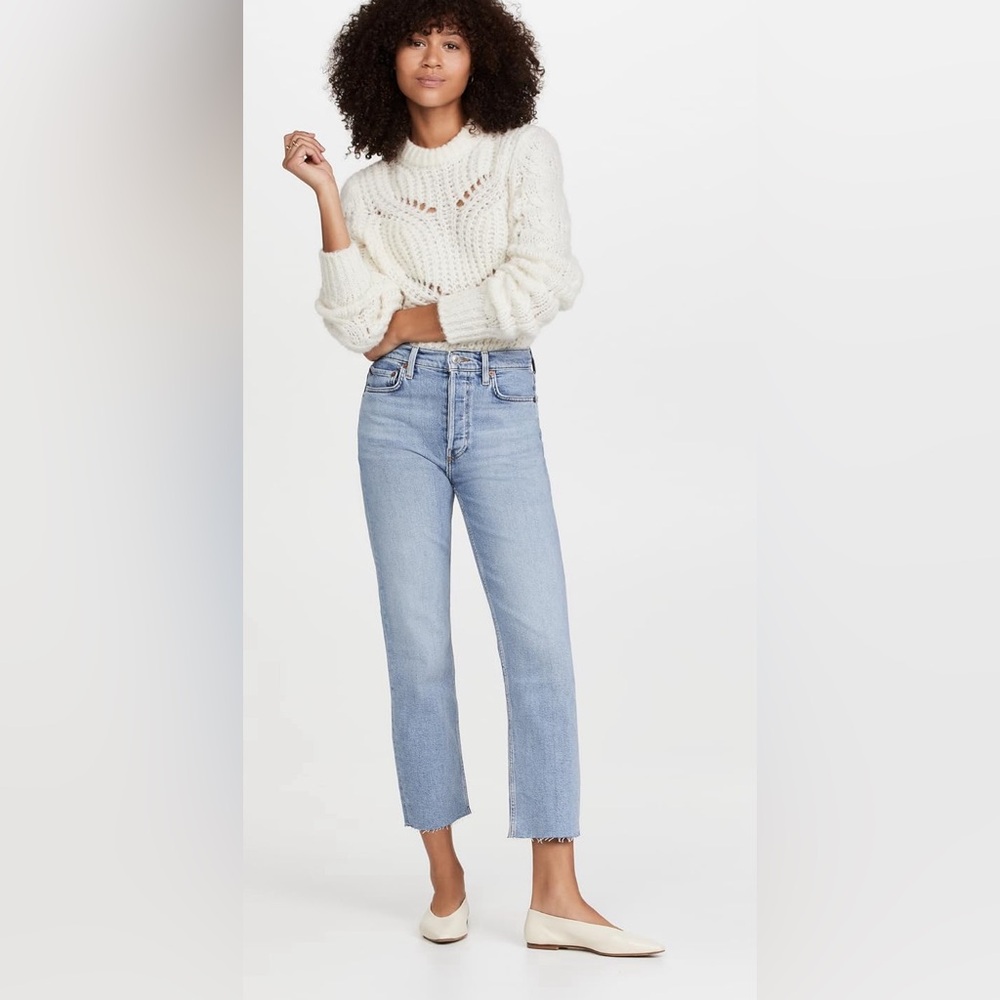 Re/done 70s high rise stove pipe jeans